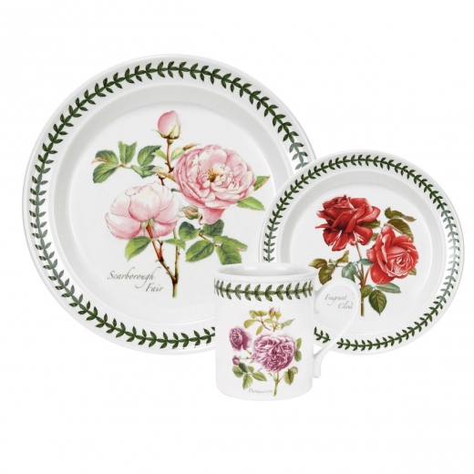 Portmeirion Botanic Roses 18 Piece Set- Made in England